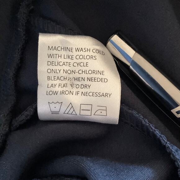 Quince Ultra Stretch Ponte Bootcut Pants Navy Womens S Quite Luxury 33” Inseam - Picture 7 of 11